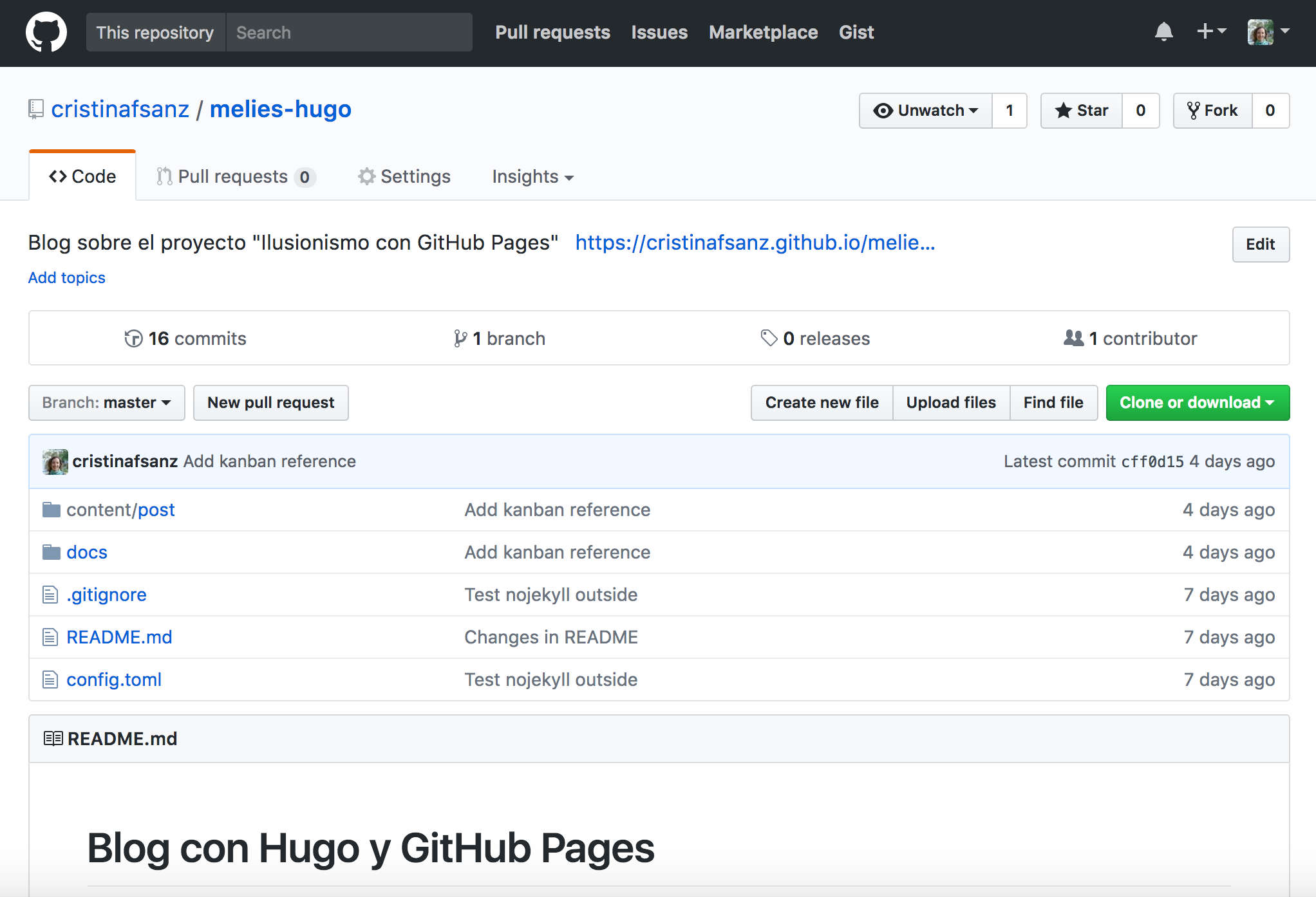 Repositorio en GitHub