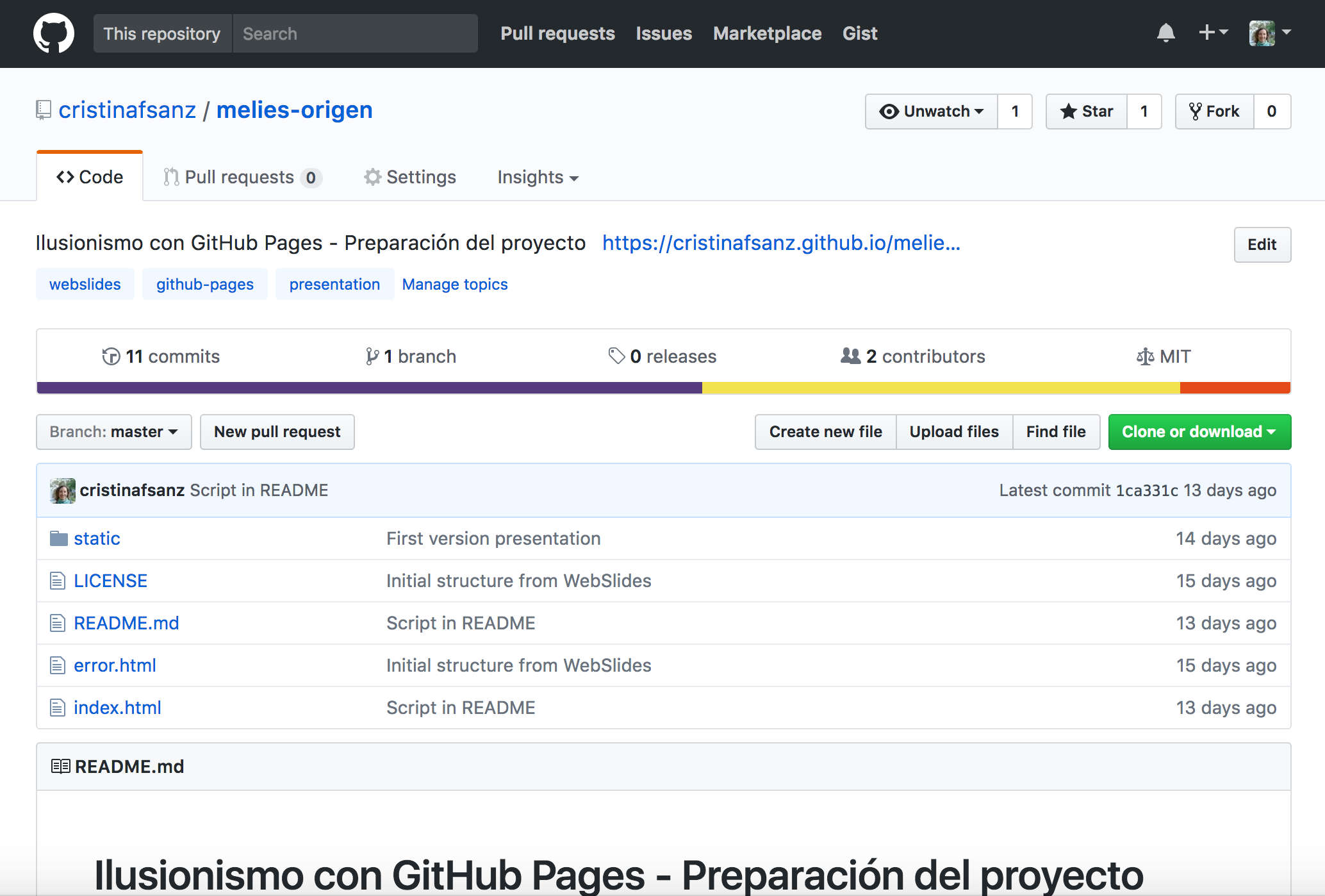 Repositorio en GitHub