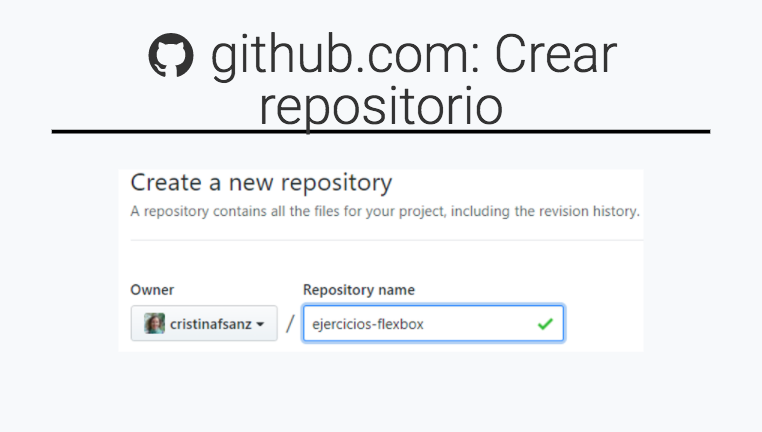 Crear repo