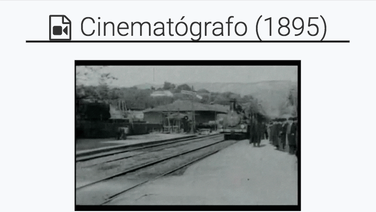 Gif de una de las primeras películas representadas con el cinematógrafo